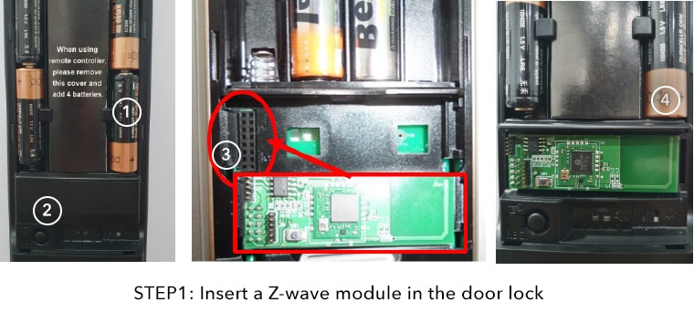 How to pair the Samsung Digital Door Lock with the z wave module?