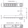 Size dimensions of gubb electronic cabinet lock