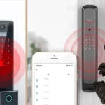 Home security with smart door lock