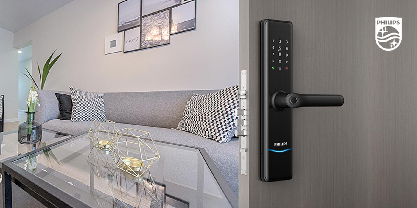 Philips EasyKey 7300 lever type smart lock