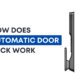 How does automatic door lock work?